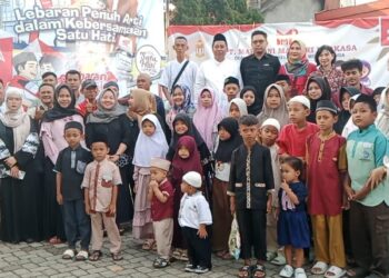 PT. Markoni Mandiri Perkasa Cikalong Santuni Anak Yatim Piatu Sambil Buka Puasa Bareng’ Warga