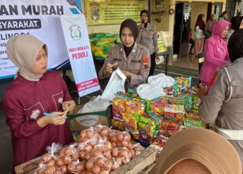Jelang Idul Fitri, Polres Purbalingga Gelar Gerakan Pangan Murah Untuk Masyarakat
