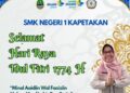Kepsek SMKN 1 Kapetakan Mengucapkan Selamat Hari Raya Idul Fitri 1447 H Penuh Gembira