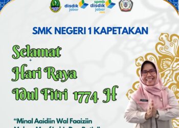 Kepsek SMKN 1 Kapetakan Mengucapkan Selamat Hari Raya Idul Fitri 1447 H Penuh Gembira