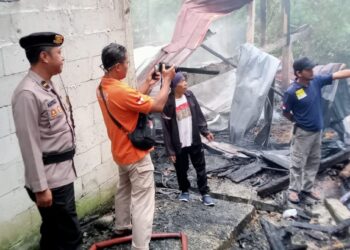 Kebakaran Kandang di Mrebet, Polisi Periksa TKP
