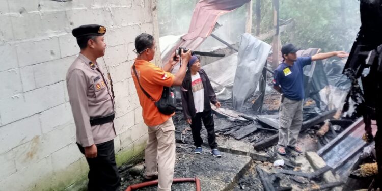 Kebakaran Kandang di Mrebet, Polisi Periksa TKP