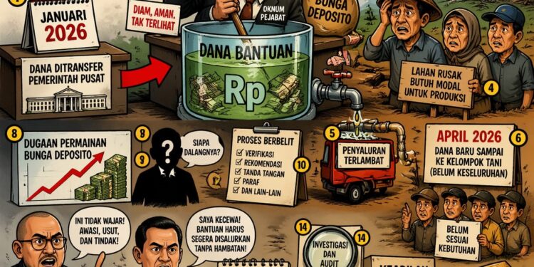 Dana Bantuan Pertanian Diduga Tertahan, Muncul Dugaan Permainan Bunga oleh Oknum