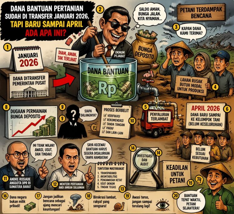 Dana Bantuan Pertanian Diduga Tertahan, Muncul Dugaan Permainan Bunga oleh Oknum