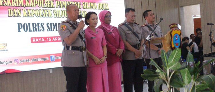 Hangat dan Penuh Kebersamaan, Kapolres Simalungun Gelar Pisah Sambut Tiga Pejabat Baru di Tengah Keakraban Keluarga Besar Polres