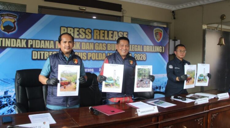 Polda Jateng Bongkar  Pengeboran Minyak Ilegal, Tiga Tersangka Diamankan