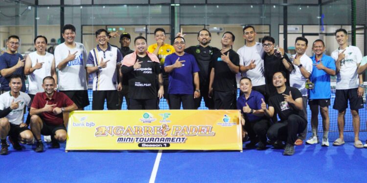 Turnament Session 1 Diselenggarakan Oleh BAPOR KORPRI Bekerjasama Dengan Bank BJB PDAM Tirta Rangga Di Flash Padel Subang
