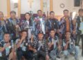 Pesta Pembangunan Kantor Dinas Dan  Konsistori Gereja HKBP Maranata  Sip Benar Kab Rokan Hilir Rohil Riau Terlihat Meriah
