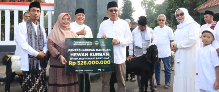 BAZNAS Banyumas Distribusikan Hewan Kurban Untuk Masyarakat Dan Lembaga Penerima Manfaat, Seusai Sholat Idul Adha