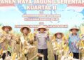 Dukung Swasembada Pangan Nasional, Kapolda Jateng Panen Jagung Bersama Petani di Boyolali