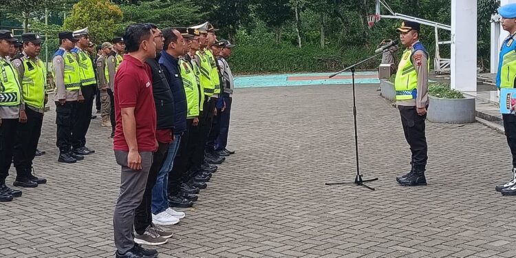 Ratusan Personel Polres Purbalingga Amankan Liga 4 Nasional di GOR Goentoer Darjono