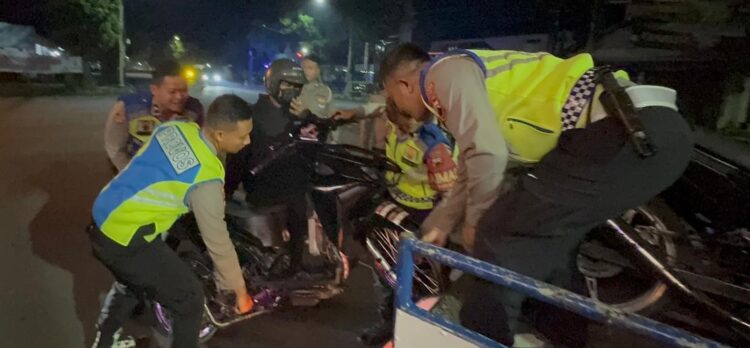 Polres Purbalingga Gelar Patroli Antisipasi Balap Liar, 20 Motor Diamankan