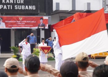 Bupati Subang Menjadi Inspektur Upacara Hari Lahir Pancasila Tahun 2026,Teguhkan Semangat Kebangsaan