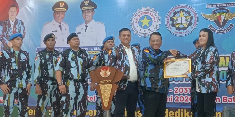 Pelantikan Pengurus Pimpinan Daerah IKatatan Pemuda Karya Kabupaten Rokan Hilir Periode 2026 – 2031 Di Hotel Bintang Mulia Bagan Batu, Berjalan Lancar