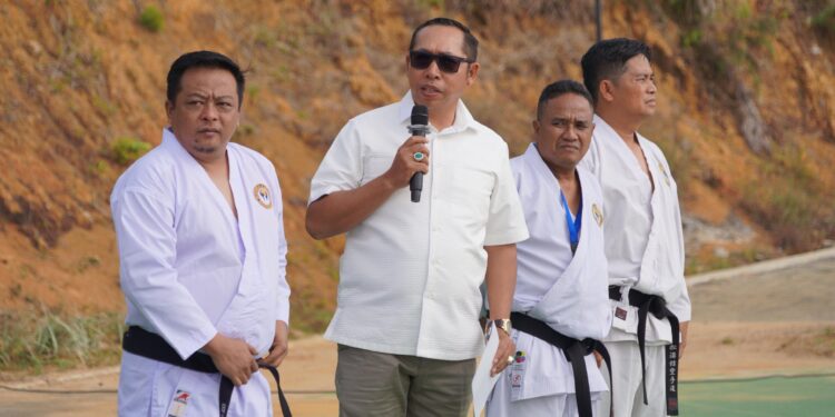  Bupati JTP Hutabarat Resmikan Ujian Kenaikan Sabuk Kyu Wadokai, Diikuti 300 Karateka