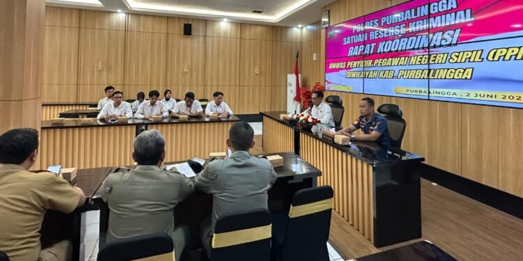 Polres Purbalingga Gelar Rapat Koordinasi Binwas PPNS di Kabupaten Purbalingga