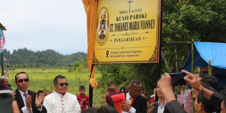 Sinergi Pemerintah dan Gereja, Bupati Tapanuli Utara Ajak Umat Katolik Jadi Garam dan Terang Masyarakat